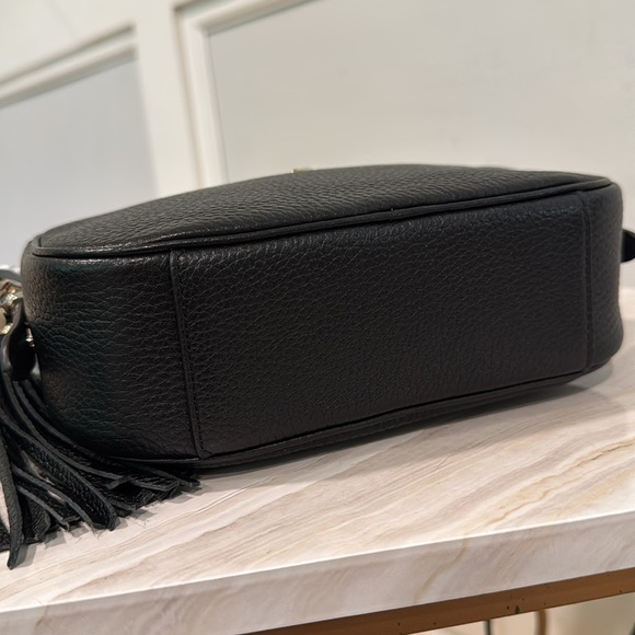 Kate Spade Bag Black Pebbled Leather Logo Camera Bag Crossbody Bag - Picture 8 of 17